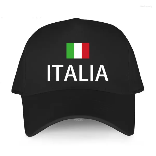 Gorras de bola Gorra Moda Sun Hatvisor Unisex Italia Italia Italiano Sombrero Hombre Equipo Nacional Gimnasios Fans ITA País Ajustable Hombres Béisbol