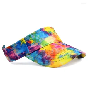 Ball Caps Cap Voor Vrouwen Volwassen Sport Lege Hoge Hoed Kleurrijke Tie-dye Katoen Lente Zomer Honkbal Outdoor Zonwering