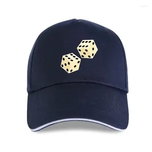 Ball Caps Cap Hoed Mannen LUCK LUCKY DUBBELE ZES DICE Gooi het casinospel Gok CRAPS op ZWART Unisex Dames Baseball Top