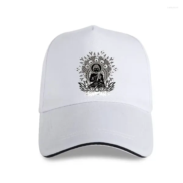 Gorras de bola Gorra Sombrero Hombres Negro Om Aum Yoga Buda Chakra Meditación India Hobo Boho Béisbol Cuello redondo