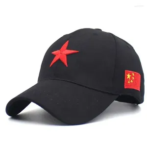 Casquettes de balle Dessin animé drapeau chinois Casquette Casquette de baseball réglable Snapback chapeaux pour hommes et femmes 203