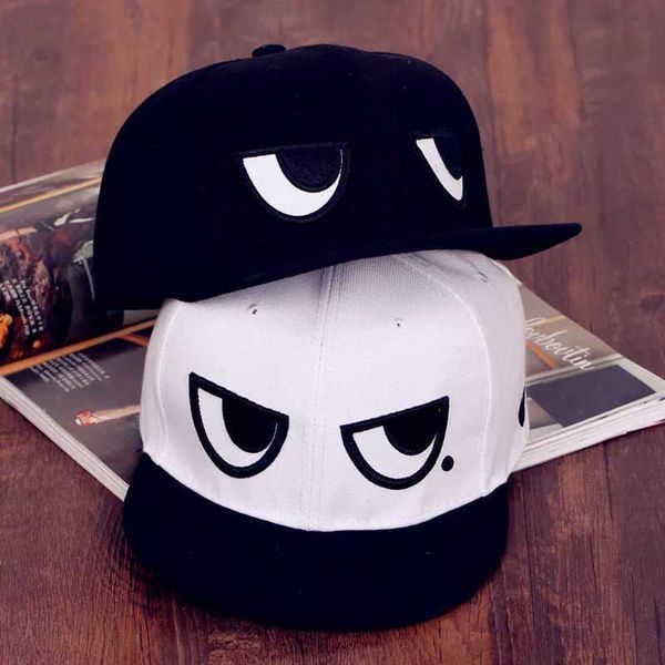 Casquettes de baseball Cartoon Eyes Flat Print Hommes Femmes Baseball Chapeaux Hip-hop Cap Snapback Chapeau Réglable G230201