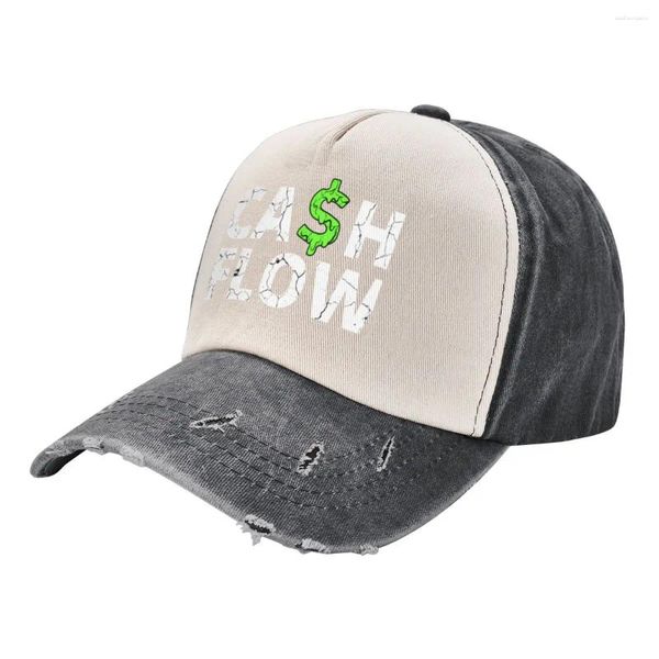 Casquettes de balle Cash Flow Green Distressed Baseball Cap Hard Hat Luxury Man pour les filles hommes