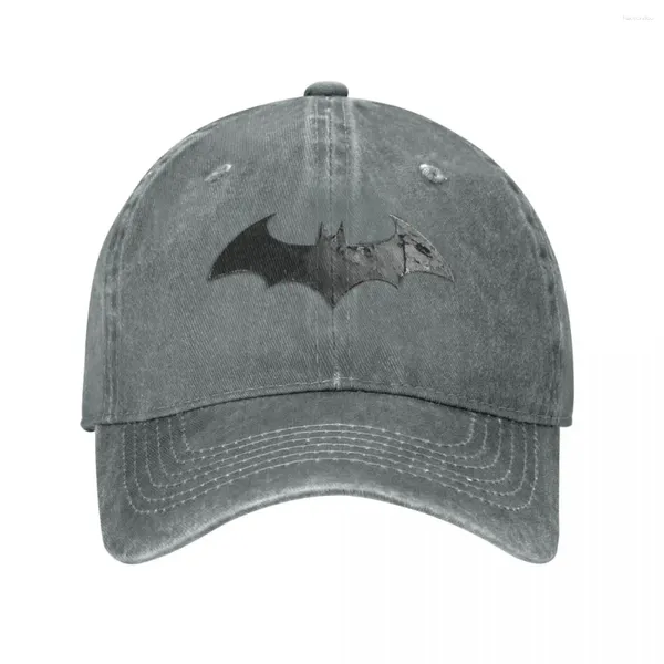 Casquettes de baseball Casual Bat Man Logo Baseball pour hommes femmes en détresse Denim Sun Cap en plein air toutes les saisons voyage chapeaux réglables