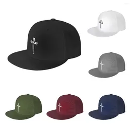 Casquettes de baseball Casual Hommes Femmes Christian Jesus Cross Plat Ajustable Hiphop Baseball Hat Snapback Cap Quatre Saisons En Plein Air