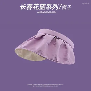 Ball Caps Catharanthus Roseus Blue Purple Series Capuche de baseball Light Taro Bucket Bucket Summer Sun Protection Visor