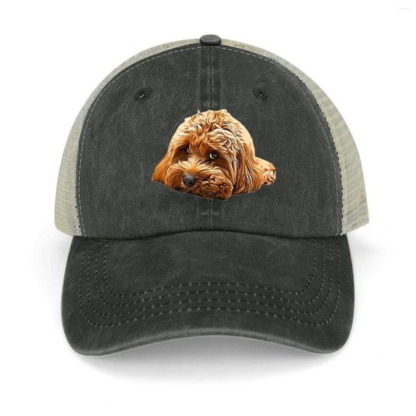 Gorras de bola Cavapoo Cavoodle Cockerpoo Cachorro Diseñador Perro Caniche Mezcla Sombrero de vaquero Gorra de béisbol divertida Playa para mujer Outlet para hombres