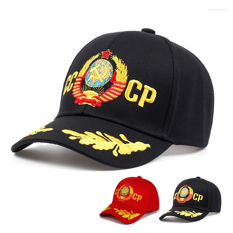 Ball Caps CCCP Baseball CAP UNISE UNISE COPLE ALIMENTABLE Coton Broderie Snapback Hat Fashion Sports Chapeaux Men Wholesale