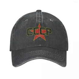Ball Caps CCCP sur le Red Star Baseball Classic Classic Wasted Snapback Hat Men Femmes Femmes Outdoor Works