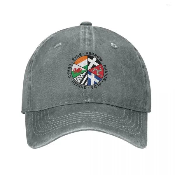 Ball Caps Celtic Nates Flags Wales Scotland Cornwall Isle of Man Irlanda y Brittany Cowboy Hat Sunhat Women's