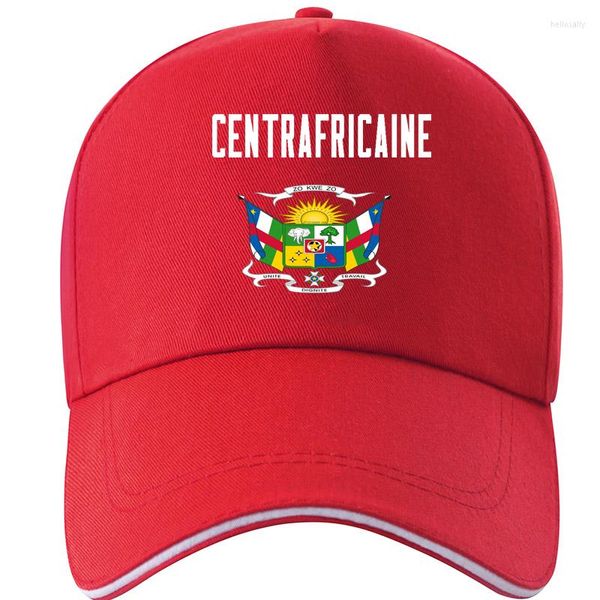 Casquettes de baseball CENTRAL AFRICAN Male Hat Free Custom Name Number Caf Nation Flag Centrafricaine French Print Po Baseball Cap