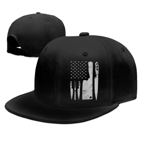 Gorras de béisbol con bandera de Chef, gorras Snapback para hombres y mujeres, visera plana, estampado 3D, ajustable, Hip Hop, gorra de béisbol lisa, deporte, viaje, papá, personalizado