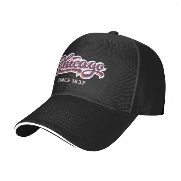 Ball Caps Chicago depuis 1837 Baseball Cap America City Casual Unisex-adolescents Chapeur de camionneur imprimé Hippie Wholesale Birthday Gift