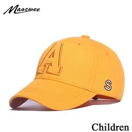Casquettes de baseball enfant chapeaux enfants casquette de baseball avec lettre broderie drôle printemps été hip hop garçon soleil os 220927