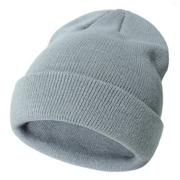 Gorros de bola para niños, niños, niñas, al aire libre, cálido, acogedor y elegante, cubierta de cabeza de punto para invierno, sombrero para clima frío, térmico grueso