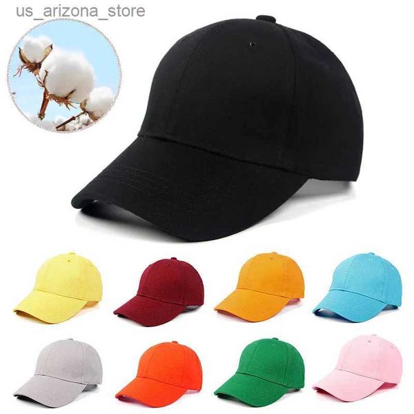 Ball Caps Cap enfants Cap enfants garçons filles coton childrens Black Cap Mens Womens Back Baseball Cap Baseball Cap 2023 Summer Solid Bone Lunes Hombre Q240425