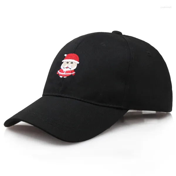 Gorras de bola Regalos de Navidad Gorra de béisbol Deportes al aire libre Hombres Mujeres Verano Sol Snapback Algodón Hip Hop Santa Bordado Papá Sombreros Gorras MZ0376