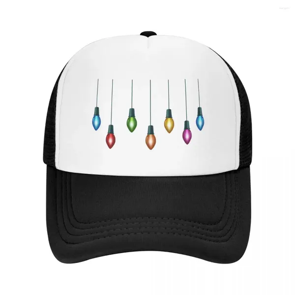 Casquettes de boule lumières de noël casquette de Baseball chapeau de camionneur chapeaux personnalisés femmes pour le soleil hommes