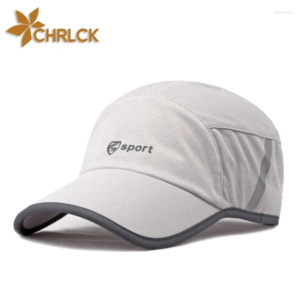 Casquettes de baseball CHRLCK hommes femmes maille humidité-remuant séchage rapide casquette de Baseball été mâle originalité réglable respirant pare-soleil chapeau de pêche