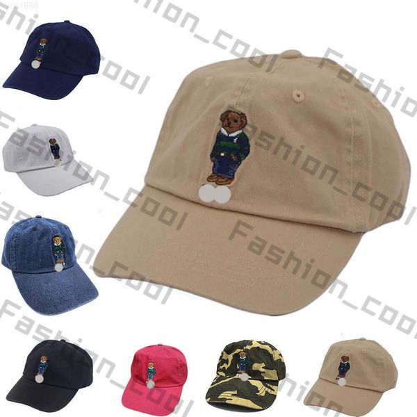 Ball Caps Classic Baseball Polo Cap Bleu et Green Stripe Sweater Bear Brodemery Hat Outdoor Nouveau avec tag pour Wholesale 335