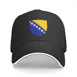 Ball Caps Classic Wapenschild Bosnië En Herzegovina Baseball Cap Dames Heren Ademend Vader Hoed Prestaties