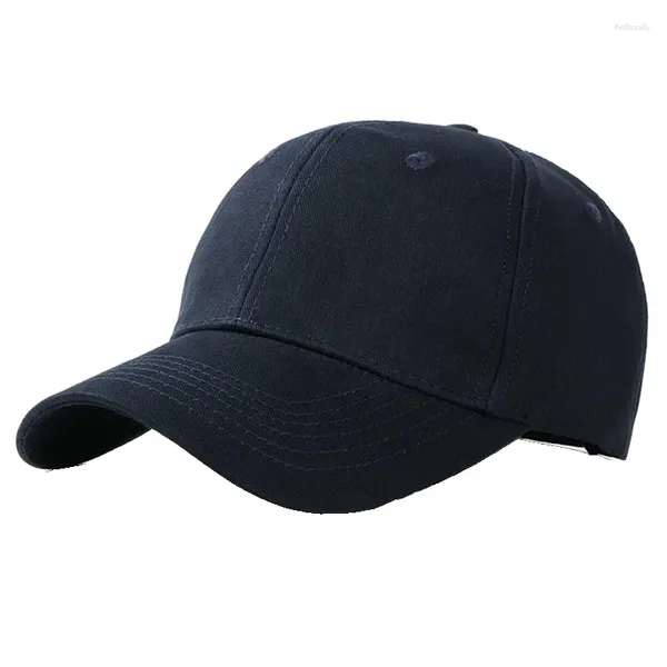 Bola gorra de algodón de algodón clásico gorro liso béisbol de perfil bajo para hombres de mujeres tamaño ajustable blanco rosa marrón azul marino marrón marrón azul marino