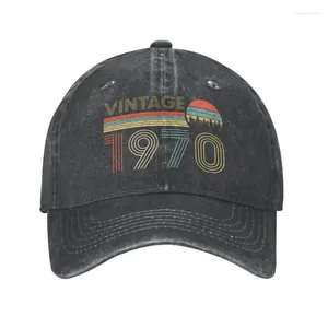 Ball Caps Klassiek Katoen Vintage 1970 Baseball Cap Dames Heren Ademend 53e Verjaardagscadeau 53 Jaar Oud Papa Hoed Buiten