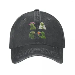 Ball Caps Classic Frog Cartoon Baseball voor mannen vrouwen noodlijdende gewassen hoofddeksels buiten alle seizoenen reiscadeau hoed