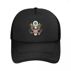 Gorras de bola Clásico Gran Sello de los Estados Unidos Sombrero de camionero Mujeres Hombres Personalizado Ajustable Unisex Gorra de béisbol Hip Hop