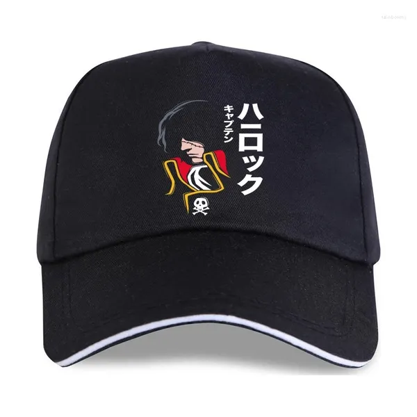 Gorras de bola Clásico Espacio Pirata Capitán Harlock Hombres Algodón Japón Manga Gorra de béisbol Anime Top Harajuku Regalo