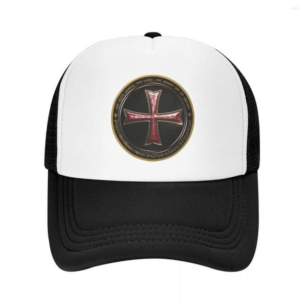 Gorras de béisbol Classic Templar Crusader Cross Shield Gorra de béisbol para Mujeres Hombres Ajustable Knights Trucker Hat Outdoor