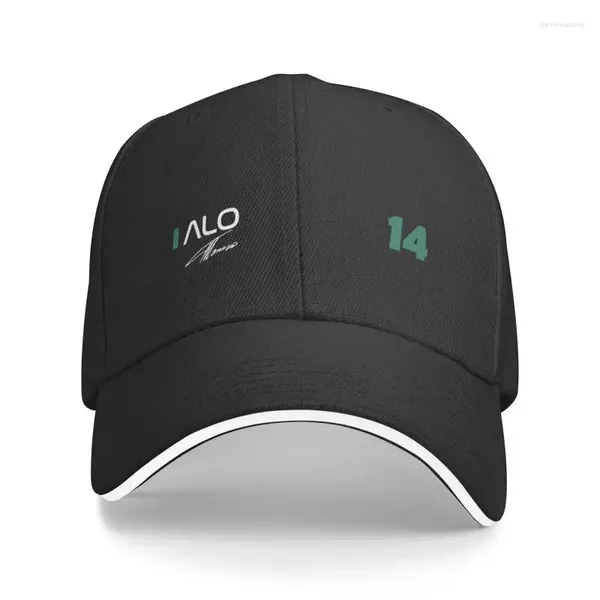 Gorras de bola Clásico Unisex Alonso 14 Número Gorra de béisbol Adulto Deporte Coche Carreras Ajustable Papá Sombrero Hombres Mujeres Al aire libre