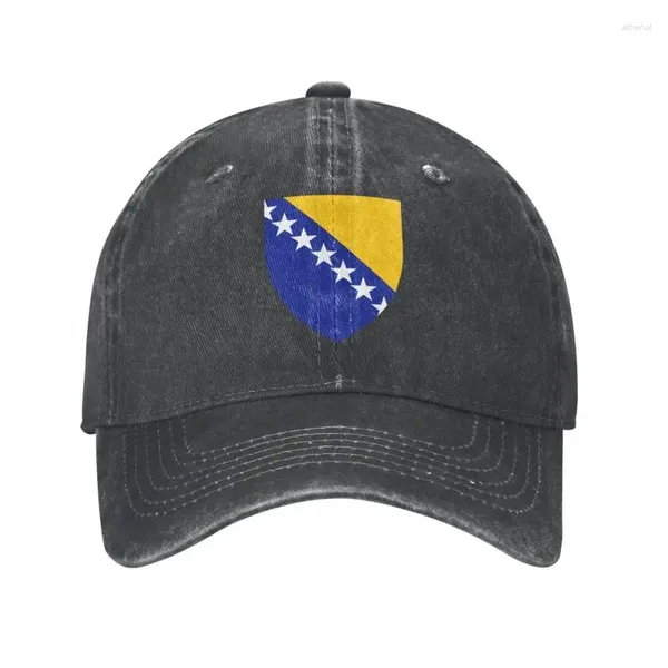 Casquettes de baseball Classique Unisexe Coton Blason Bosnie-Herzégovine Casquette de Baseball Adulte Réglable Papa Chapeau Femmes Hommes Sport