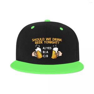 Gorras de béisbol Unisex clásico Deberíamos beber cerveza esta noche Gorra de béisbol Adulto Ajustable Hip Hop Sombrero para hombres Mujeres al aire libre