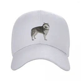 Ball Caps classiques Unisexe Sibérien Husky Trucker Hat adulte Alaskan Malamute chien ajusté Baseball CAP