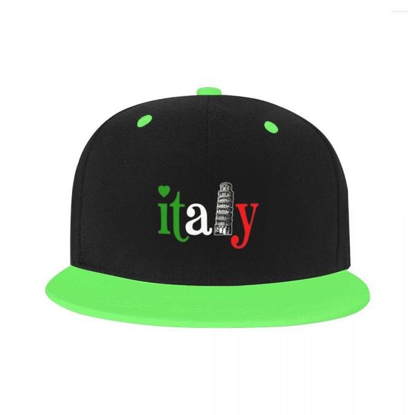 Casquettes de baseball Classique Vintage Italien Italie Drapeau Hip Hop Casquette De Baseball Pour Hommes Femmes Réglable Tour Penchée Papa Chapeau Snapback