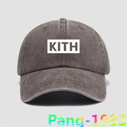 Casquettes de balle classique boîte blanche Logo KITH Baseball 2 hommes femmes haute qualité parasol réglable toile chapeaux de sport