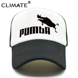 Casquettes de baseball climat hommes femmes camionneur drôle Pumba Cool été mignon Homme Lion roi Baseball maille filet casquette chapeau
