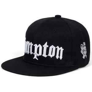 Ball Caps Compton borduurwerk honkbal pet hiphop caps platte mode sporthoed voor unisex verstelbare papa hoeden 230303