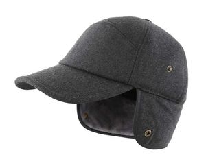 Ball Caps Connecting Style Nouveau chapeau d'hiver de mode avec bord d'oreille Adhesive Chaudeur Artificiel Fur Baseball Hat Mens Hat quotidien Q240403