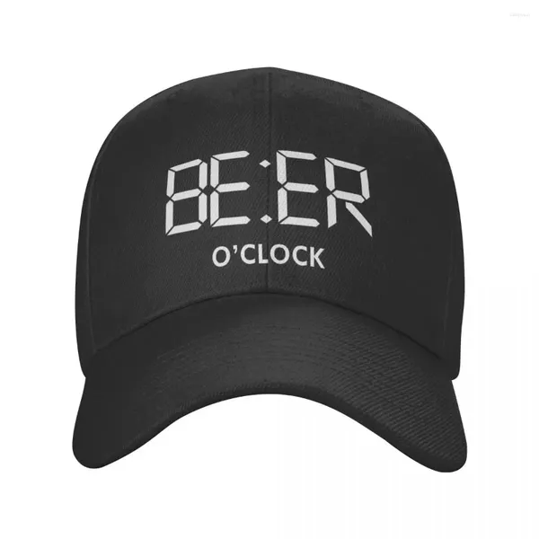 Ball Caps Cool Beer Oclock Print Baseball Cap pour hommes Femmes Custom Adultable Adult Adult Hat Snapback extérieur