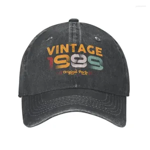 Ball Caps Cool Cotton Vintage 1989 Anniversaire Pièces originales Capuche de baseball pour hommes Femmes Ajustement Ajustement Unisexe