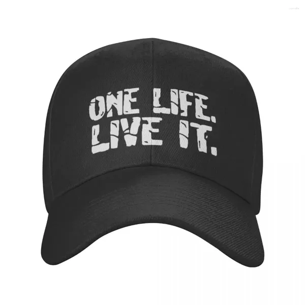 Ball Caps Cool One Life Live it Baseball Cap pour les hommes Femmes Custom Adjustable Adjustable Unisexe Hat Hat Sténal Snapback