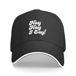 Casquettes de baseball Copie de Nay I Say Suspish - Bailey Sarian Citation en casquette de baseball noire Chapeau de plage Chapeaux de camionneur à la mode pour hommes femmes