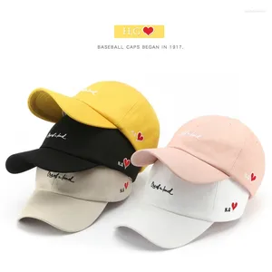 Casquettes de baseball Casquette de baseball en coton pour hommes femmes Visières d'été Lettre broderie Casual Filles Garçons Snapback Chapeaux Unisexe Peaked