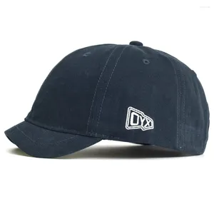 Ball Caps Cotton Baseball Cap Trendy Short Brim Trucker Style Low Profile Dad Hat