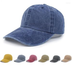 Casquettes de baseball coton classique rétro couleur unie Baseball hommes et femmes réglable décontracté américain chapeaux de soleil unisexe visière Gorras