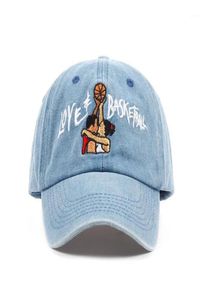 Ball Caps Cotton Dad Hats Love Basketball brode Gorras Snapback Sky Blue Black Baseball Cap Movie OG 90S VTG Hip Hop Summer HA9178798