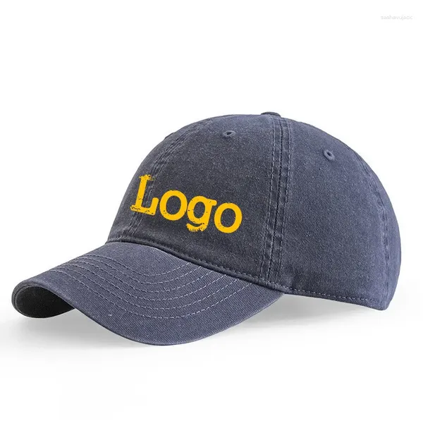 La bola capsula el sombrero casual de los deportes de las mujeres DIY de los hombres de la gorra de béisbol del logotipo del bordado del algodón de encargo