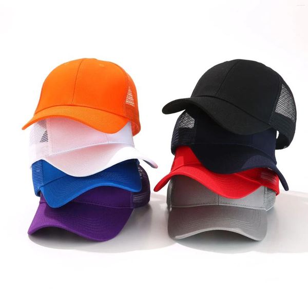 Gorras de bola Algodón Seis piezas Gorra de béisbol Turista Bordado Protector solar Malla transpirable